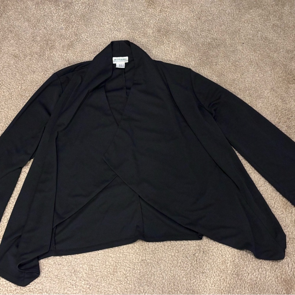 Motherhood Maternity Black Open-Front Blazer